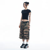 EASY See-through Crop Short Sleeve - Black