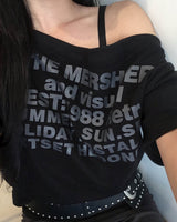レタリングオフTシャツ