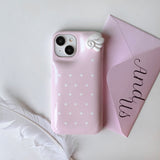 [MADE] pink wings pastel dots case