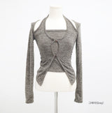 Raqueen Halter Team Knit T-Shirt