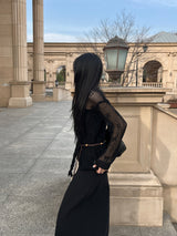  Still Line Long Maxi Banding Skirt (2 colors)