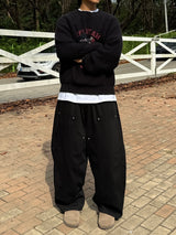 Balloon double knee sweatpants