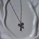 [I-DLE Minnie Necklace] Ballet Ribbon Necklace (Stainless Steel)
