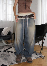 BUCKLE WIDE BELT