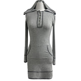 Burning Hood Color Stitch Slim Fit Midi Dress (3 Colors)