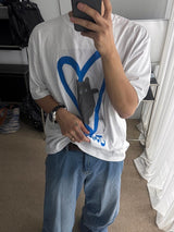 ASCLO ハート＆キャットショートスリーブTシャツ (2color)