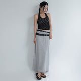 [Cafeon] A-Line Banding Flared Long Skirt - 6 Colors