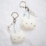 [soft keyring] シーサイドキャット (アイボリー)