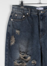 DAMAGE DIRTY DENIM