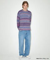 VARSITY LOGO GRADATION KNIT SWEATER