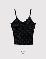 MR Dot Lace Layered Sleeveless (3color)