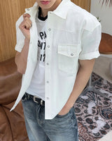 Renter Two-Pocket Crop Short Sleeve Shirt