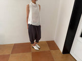 scarf drape sleeveless