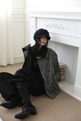 Muffler attached) ツイルハーフコート
