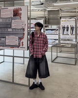 べズロ S/S ピグメントチェックシャツ