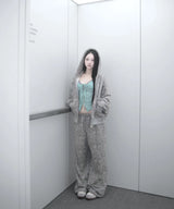 ラバー レース コルセット トップ (4colors)
