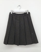 Wool Dot Pleated Skirt (2color)
