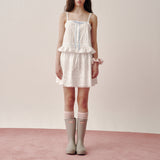 Scallop Band Skirt (White)