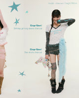 star shorts pink