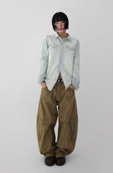 CURVE LINE CARGO PANTS