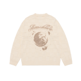 25SS SQUARE STRUCURE ARTWORK KNIT IVORY