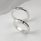 SVR-607 Silver 925 Cross Silver Friendship Ring Couple Ring