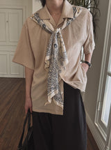 Bandana scarf half shirt