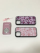 heart leopard (dark pink) case 
