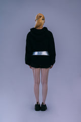LETTERING HOODIE - BLACK