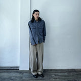 Washed Balloon Wide Trousers