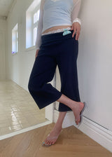 FOLDING CROP CAPRI PANTS (2color)