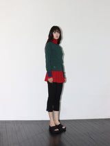 スタッドクロップレギンス (BLACK)