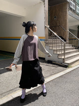 26FW★ [BAONHAUS] Ganin Color Matching Raglan Long Sleeve Tee