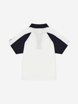 1/2 オーセンティックテーブルテニストレーニーTシャツ (ホワイト/ネイビー)