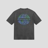 ダメージアースロゴTシャツ