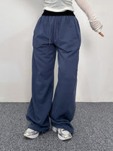 (UNISEX) ダブルラインストリング ワイド ルーズフィット フリース トレーニングパンツ - 6 COLOR