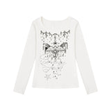 ネリナ ウィング プリント スリム Tシャツ