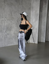 [UNISEX] Dirty Painting Wide Pants