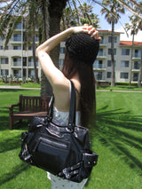 glossy stud 2way bag