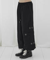 BIG CROSS EYELET SWEATPANTS (BLACK) F26QD980