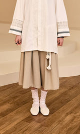 Rope Culotte Pants Beige