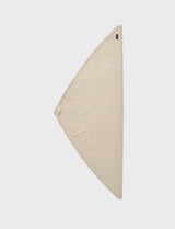 KNIT TRIANGLE SCARF (IVORY)