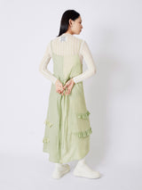 RUFFLES SUSPENDER DRESS