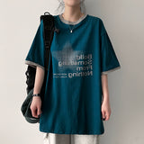 ラティオーバーサイズフィットカラーリングショートスリーブTシャツ