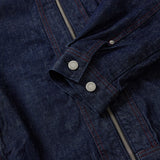 Nep denim zip-up jacket / Indigo