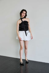 ELFIN SCARF TOP / BLACK