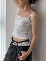 Henry Lace Sling Pure Sleeveless T-shirt