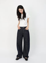MOOD INDIGO PIN STRIPE CURVED DENIM code 26200