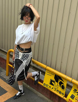Pad string pintuck oversized fit sleeveless