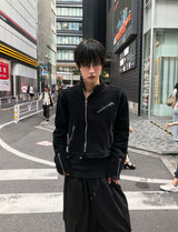 スタッズ スウェード ジャケット